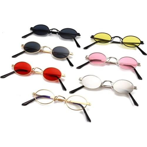 Fashion oval Sunglasses women fending brand design Shape Small yellow purple transparent ladies festival glasses oculos feminino