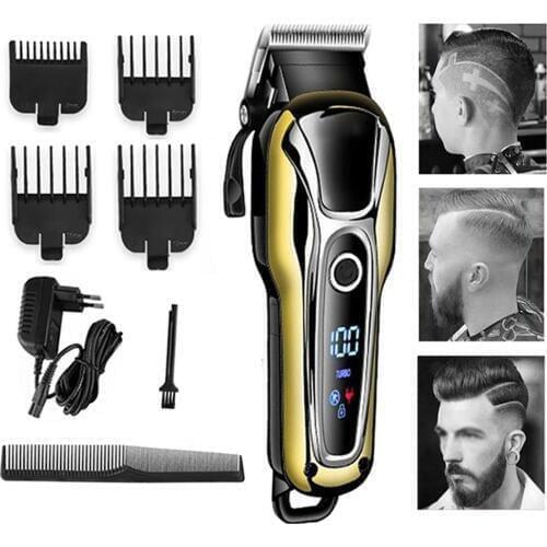 Powerful Hair Clipper Professional Beard Trimmer For Men Electric shaver hair Cutting Machine Cordless Haircut Grooming Clippers