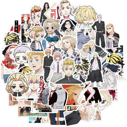 10/30/50pcs/pack Tokyo Revengers Japanese anime Cartoon Stickers For Skateboard Computer Notebook Car Decal Childrens Toys Etc