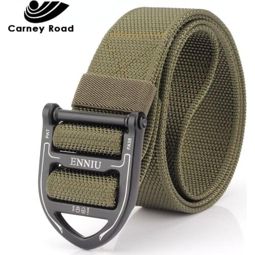 Nylon Tactical Belts Military Waist Belt with Metal Buckle Adjustable Heavy Duty Training Waist Belt Hunting Accessories