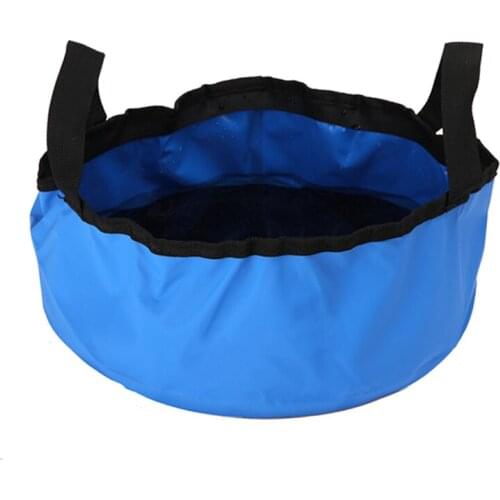 NEW Foldable Fishing Bucket Pail Wash Basin Water Carrier Bag Portable Container for Outdoor Fishing Camping