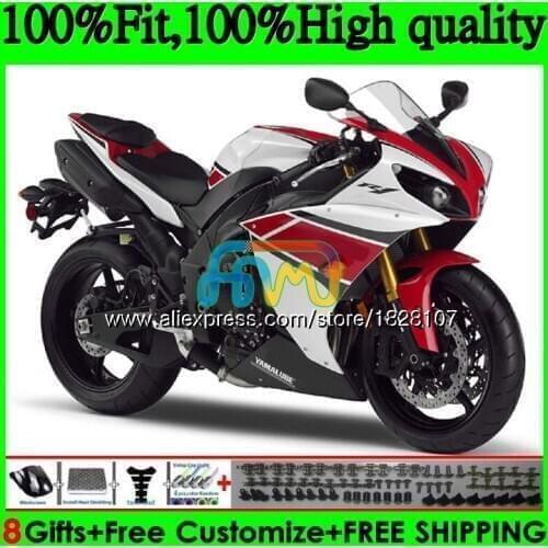 OEM Injection For YAMAHA YZF 1000 R 1 YZFR1 13 14 124BS.33 YZF-1000 YZF R1 1000CC YZF1000 YZF-R1 2013 2014 Fairing Red white Hot