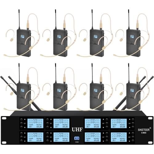Professional wireless UHF microphone head-mounted condenser microphone for school church stage performance special microphone