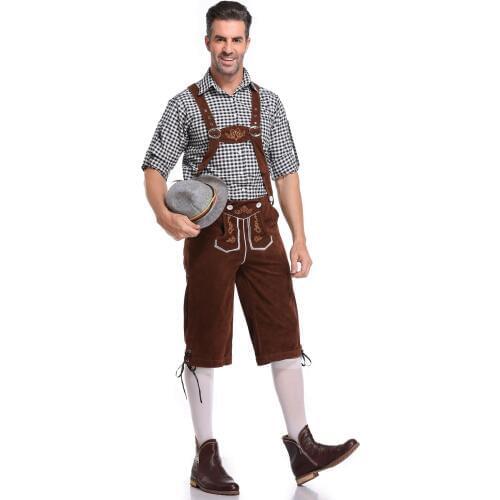 Sexy Mens Lederhosen Oktoberfest Beer Festival Bavarian German Stag Do Fancy Dress M-XL SM3327