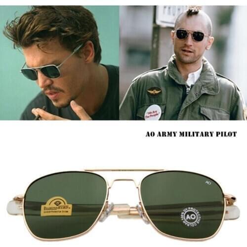Aviation Sunglasses Men women 2021 vintage brand designer American Army Military Optical AO Sun Glasses Oculos de sol masculino