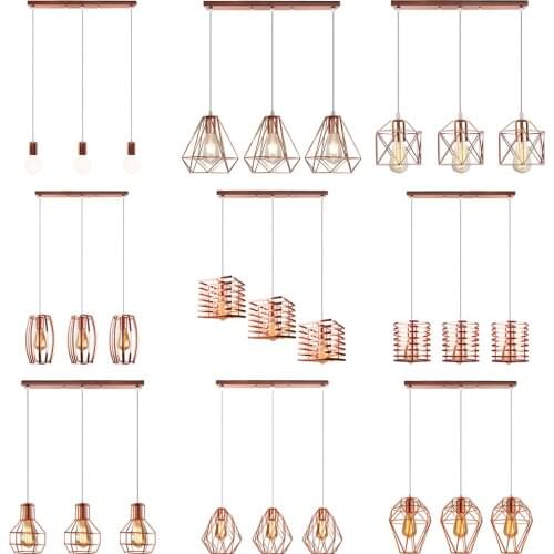 Modern Nordic 3 Heads Pendant Light Chandelier Restaurant Dining Living Room Lighting Bar Shop Table Hanging Lamp E27 Droplight