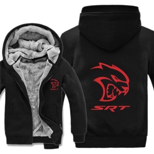SRT Hellcat Hoodies Men Casual Coat Pullover Fleece Liner SRT Sweatshirts Unisex Jacket