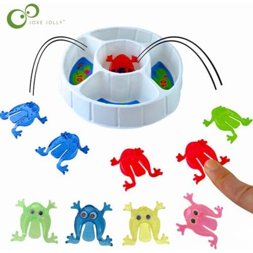 10Pcs/lot Jumping Frogs Assorted Hopper Game Baby Toy Action Toy Figures Little Christmas New Year Gifts Toys for Children GYH