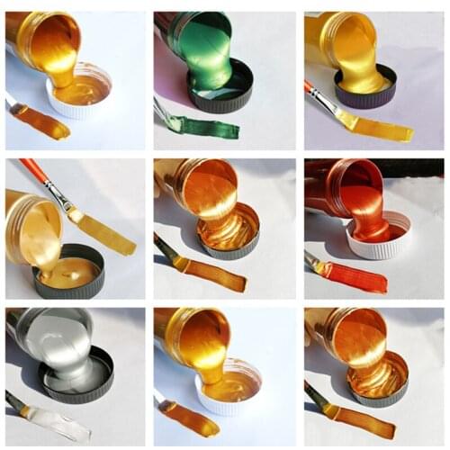 100/300ml Metal Paint Acrylic Paint Wall Painting Hand-painted Graffiti Paint Diy Painting Metal Color Waterproof Does Not Fade