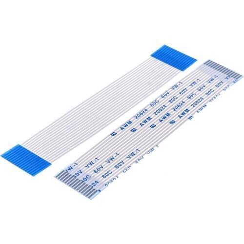 100pcs Flexible Flat Cable FFC 15 PIN 1.0 mm pitch same directions Length 60 70 80 100 120 150 200 250 300 400 450 500 600 700mm