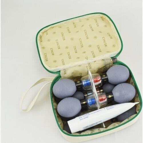 12/18pcs Accupuncture massage Five Elements Needle Vacuum Cupping set acupuncture Magnetic Therapy cups