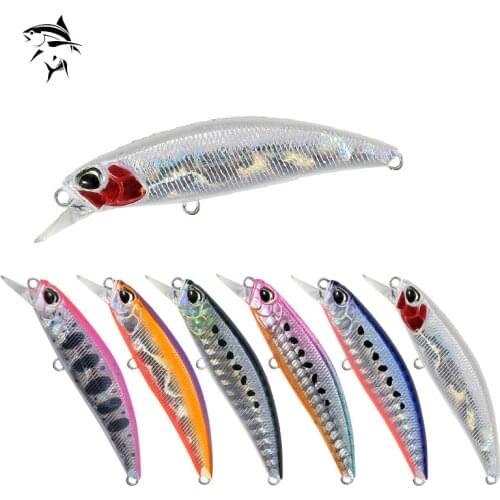 2021 Best Price 60mm 6.5g Dive 0.8m Fishing Gear Shone Lures Minnow Crank Fixed Weight Wobbler Bait Isca Artificial