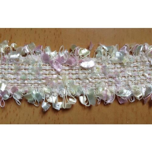 40mm colorful shabby ribbon trimming,soft touch,XERY0422C guitar strap ribbon