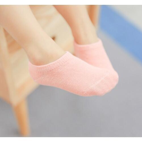 5pair/Lot Spring Baby Socks Summer Socks Boat Invisible Solid Color 0 To 4 Years