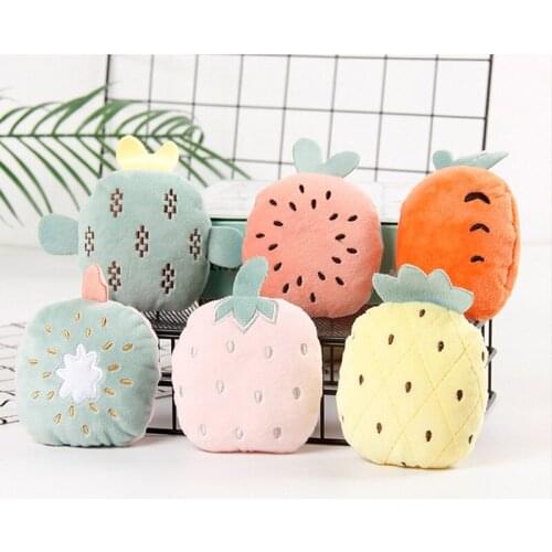 6 Kinds Simulation Fruit Plush Toys Pillow Plush Toys Funny Pet Animal Toys