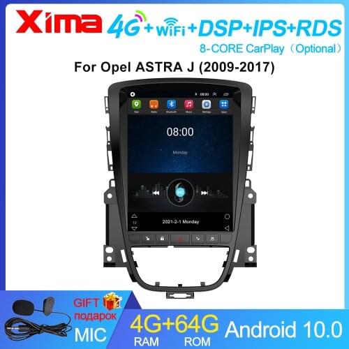 XIMA Android 4G RAM 2Din Rds DVD Car Radio multimedia player For Opel Astra J Buick EXCELLE Verano 2007-2014 Vertical screen