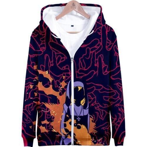 Hot sale Fire fire brigade Anime Unsiex zipper Sweatshirt Hoodies Men/Women 3D Cartoon Pattern Hoodie Zipper Outwear