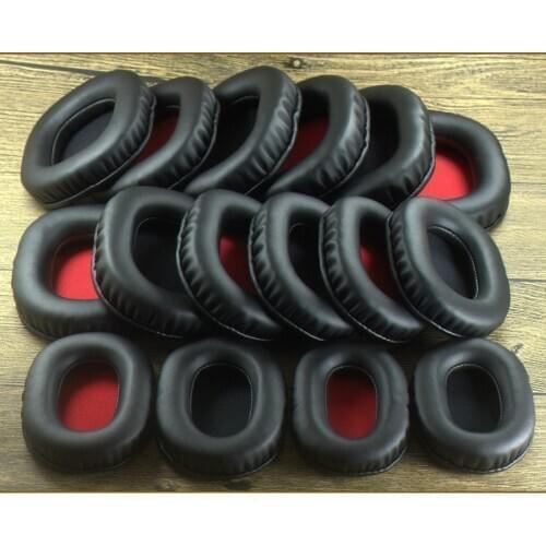 Square oval soft leather slow rebound memory foam size earphone sponge cover 80X60 110X90MM