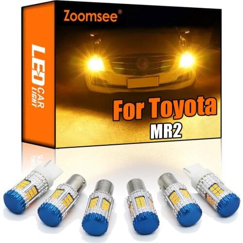 Zoomsee Canbus For Toyota MR2 1991-2005 No Hyper Flash Error Vehicle LED Front Rear Turn Signal Light Indicator Bulb PY21W W21W