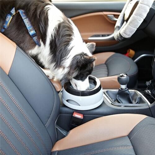 Pet Cat Dog Car Feeding Watering Bowl Prevent Splashing Animal Auto Drink Feeder Dog Outdoor Travel Supplies Drink Feeder