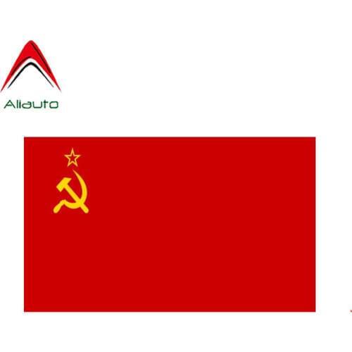 Aliauto Fashion Car Sticker Russia Flag Accessoreis Reflective PVC Decal Cover Scratches for Volkswagen Renault Opel ,16cm*10cm