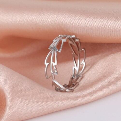 COOLTIME New Fashion Leaves Branch Ring For Women Girls Luxury Vintage Simple Cute Couple Ring Wedding Gift Jewelry Accessories