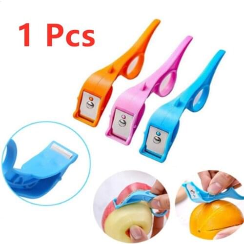 New Vegetable Fruit Peeler Finger Ring Continuous Scraping Skin Tools orange Apple Peeler Home kichen accessories