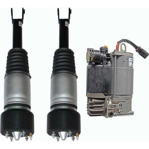 AP03 Air Suspension Spring Shock Strut Front Left Right +Compressor For Jaguar XJ X350 X358 XJR XJ8 3.0 4.2 C2C41339 C2C41349
