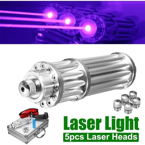 The most powerful blue laser flashlight with super far radiation 10000m laser sight, adjustable focus burning match/candle/cigar