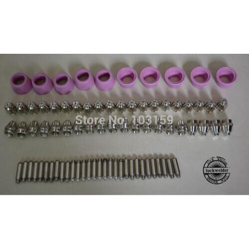 SG-55 AG-60 Air Plasma Cutting Torch Consumables 1.0 Nozzle 50amp Cutter 80pc