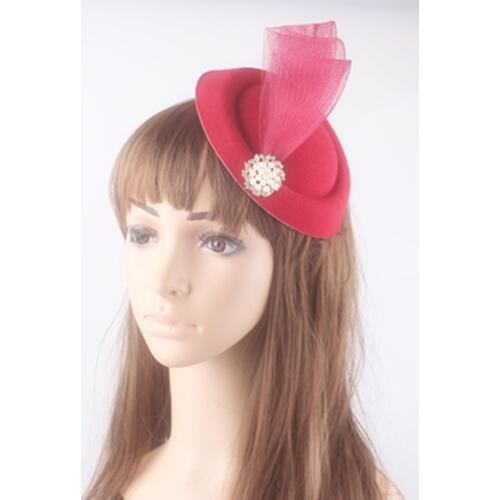 Multiple Colors Fedora Hat Hair Party Fascinator Headwear Cute Fascinator Base With Brooch Adorned Party Hats Cocktail Hairstyle