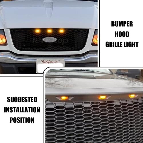 Tendtop Led Lights For Ford 150 F150 Grill Warning Signal Lamp 2010 2011 2012 2013 2014 2015 2016 2017 2018