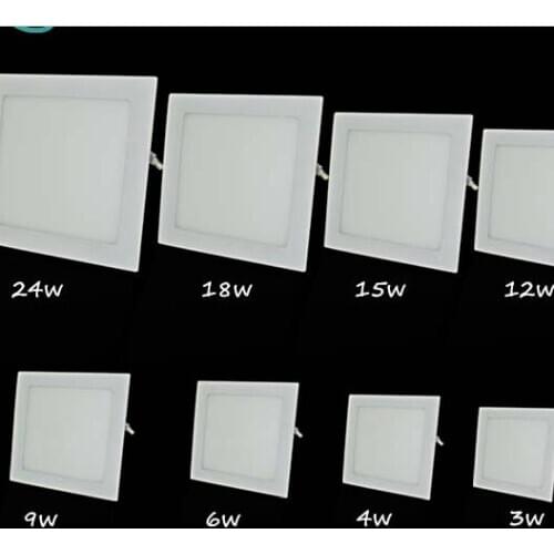 Light panel ultra thin 4W 6W 9W 12W 15W 18W surface panel led light square led light panel 2835 led panel led