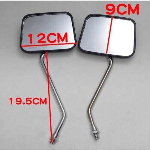 E0143 1Pair Unviersal Scooter Reflector Mirror Motorcycle Rearview Mirror For QS125 GS150 10MM Motorbike Refit Side Mirror