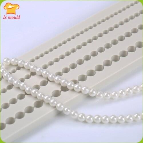 Pearl Sugar Silicone Mold Food Grade Dry Silicone Mould 4 Assembly Pearl String Beaded