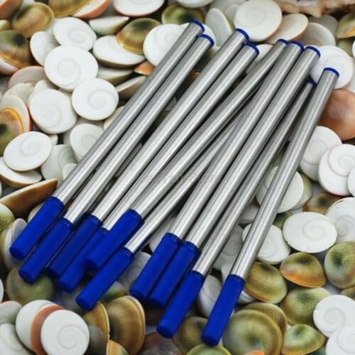 10 PCS Professional International Standard Roller Ball Pen Refills Blue & Black Ink Supplies