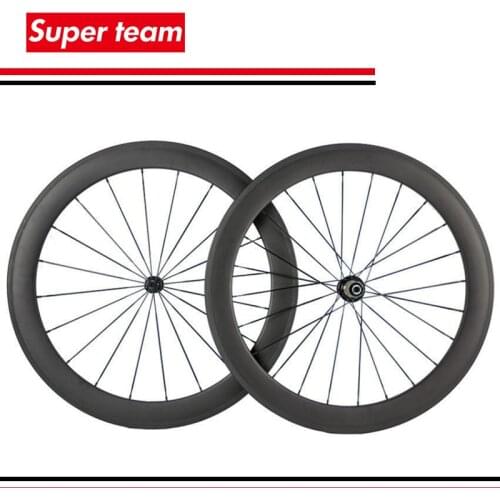 100% T700C 60mm carbon wheelset carbon fiber bike wheels matte 700C clincher