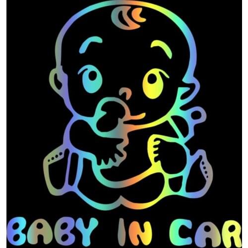 40106# Die-Cut Vinyl Decal Baby In Car Car Sticker Waterproof Auto Decors on Car Body Bumper Rear Window