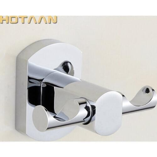 Free Shipping Robe Hook,Clothes Hook,Solid Brass Construction with Chrome finish,Bathroom Hardware,Bathroom Accessories,YT-11602