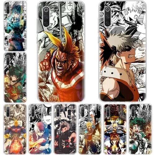 My Hero Academia Deku Phone Case For Xiaomi Redmi Mi Note 8 9 10 CC9 9T A1 A2 A3 Lite Pro 6X 5X F1 CC9E Coque Cover