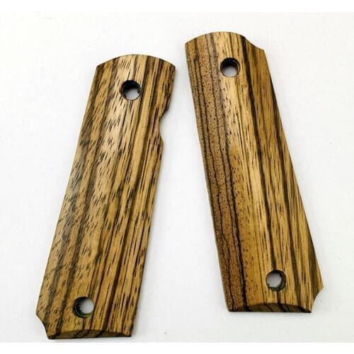 Colt 1911 Grips Zebra wood Handle Full Size 1911 Accessories CNC Zebra wood Handle material