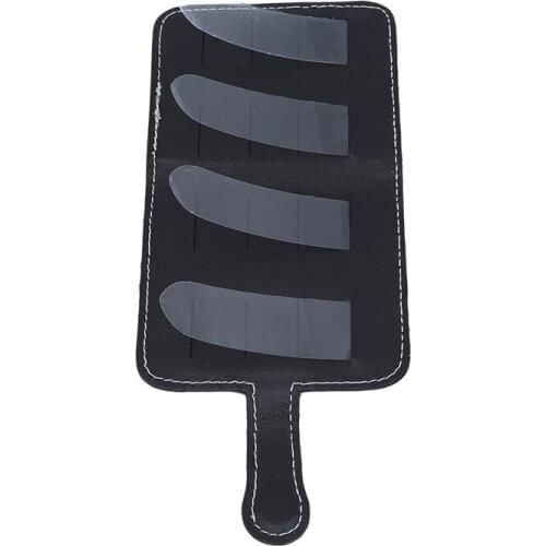 High Quality Guitar Pick Holder Genuine Leather Guitar Plectrum Case Bag Keychain Shape Portable Convenient Guitar Accessories