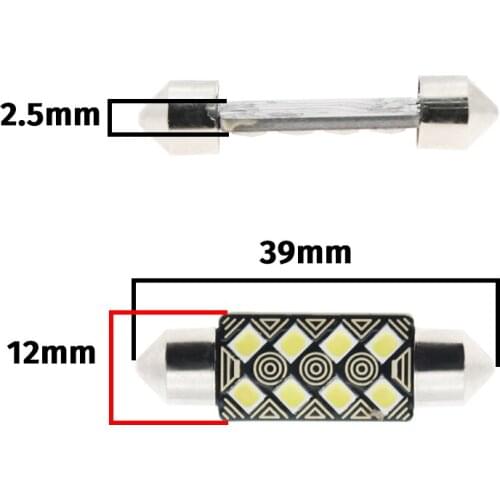 Festoon 31MM 36MM 39MM 41MM C5W C10W LED bulbs Canbus Car Interior Map Dome Light Reading Lights 12V Auto Lamp car accessories