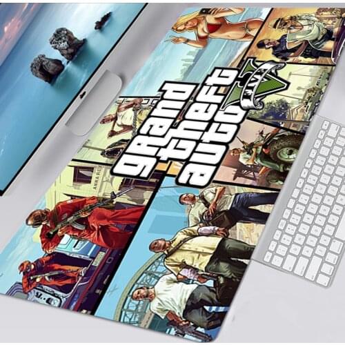 Grand Theft Auto GTA XXL Large 90X30 Mouse Pad Gamer Locking Edge XL Mouse Mat Gaming Accessories Mousepad for CS GO LOL Dota2