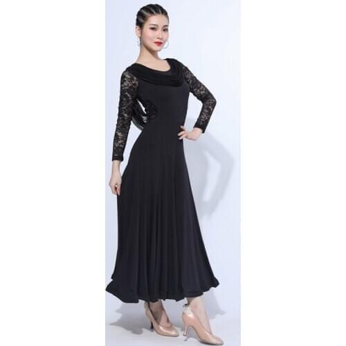 H2662 Women Ballroom Dance Long Dress Lady Waltz Modern Dancing New Style Elegant Professional Performance Competition Costumes