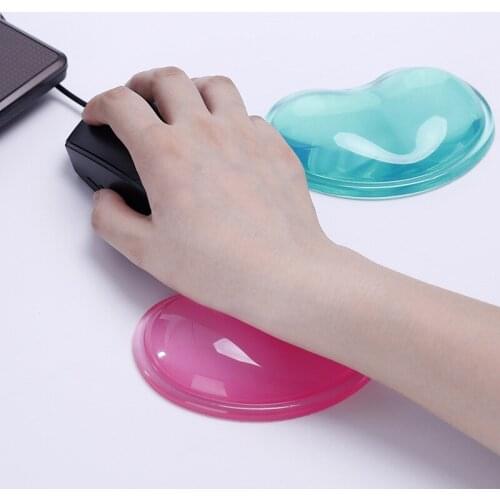 Quality wavy comfort gel computer mouse hand wrist rests support cushion pad,Fashion silicone heart-shaped wrist pad