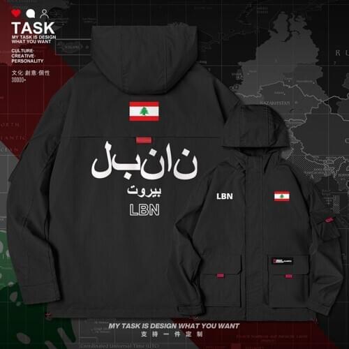 Lebanese Republic Lebanon LBN men jacket hooded nation flag streetwear fashion casual windbreaker mens top new clothes autumn