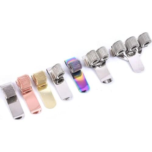 1PCS Single/Double/Triple Hole Metal Spring Pen Holder With Pocket Clip Doctors Nurse Uniform Pen Holders Office Supplies