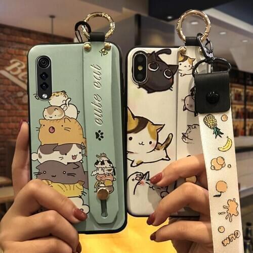 Phone Holder Fashion Design Phone Case For LG Velvet 4G/5G Silicone Dirt-resistant Soft Back Cover