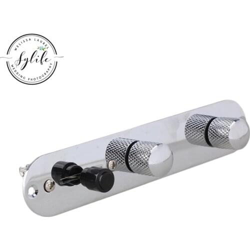 Assembly Loaded Switch Knob Plate For Guitar Chrome
